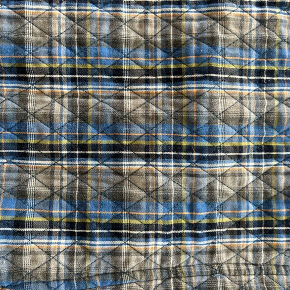 Vintage Quilted Plaid Vest with Zipper (lined) - Picture 7 of 9